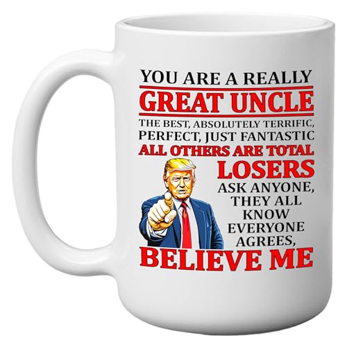 DAJDC Funny Best Uncle Sarcastic Coffee Mug Novelty Cup Great Gift Idea For Him (Uncle)