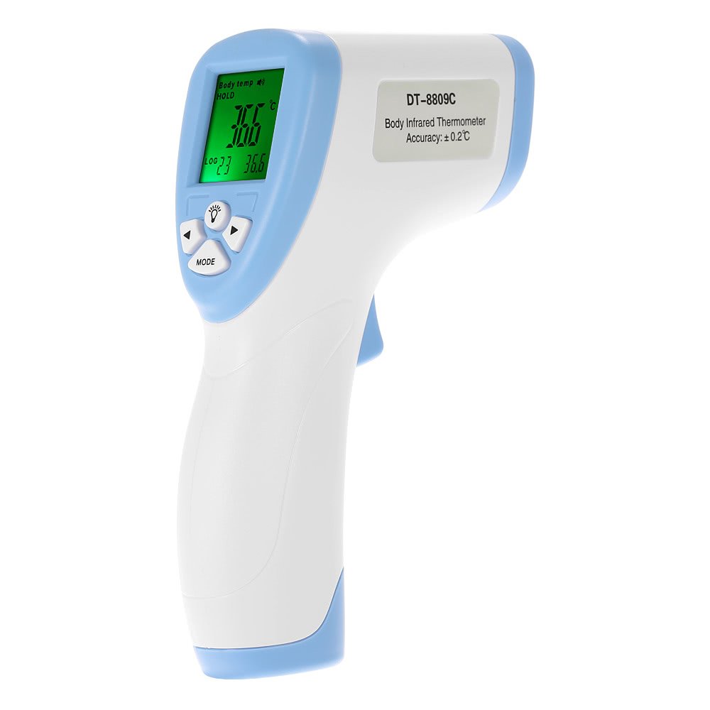 Digital LCD Non-contact IR Infrared Thermometer Forehead Body Surface Temperature Measurement Data Hold Function