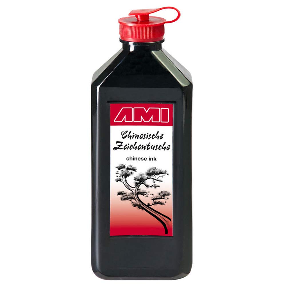 NEU Chinesische Tusche, 1000 ml, Schwarz