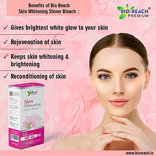 Image of Skin Whitening Shiner Bleach Cream For Face Glowing Skin For Womens, Bride,Girl & Lady 500 grams