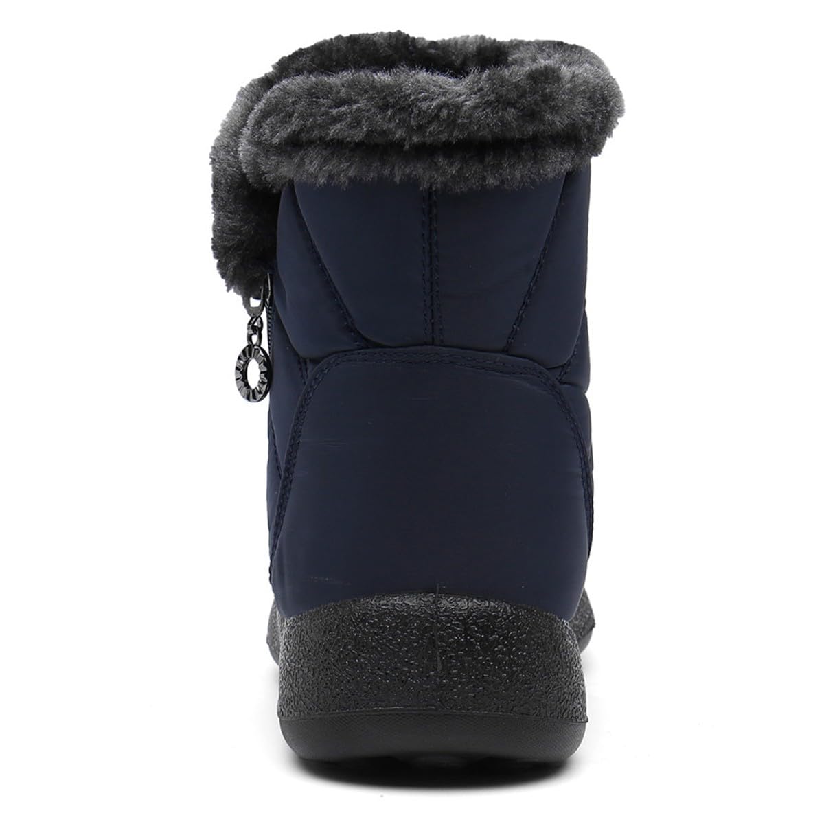 Stivali Donna Stivaletti Invernali Impermeabili Cerniera Stivali da Neve Cotone Caldo Peluche Caviglia Boots Bassi Scarpe Ultraleggero