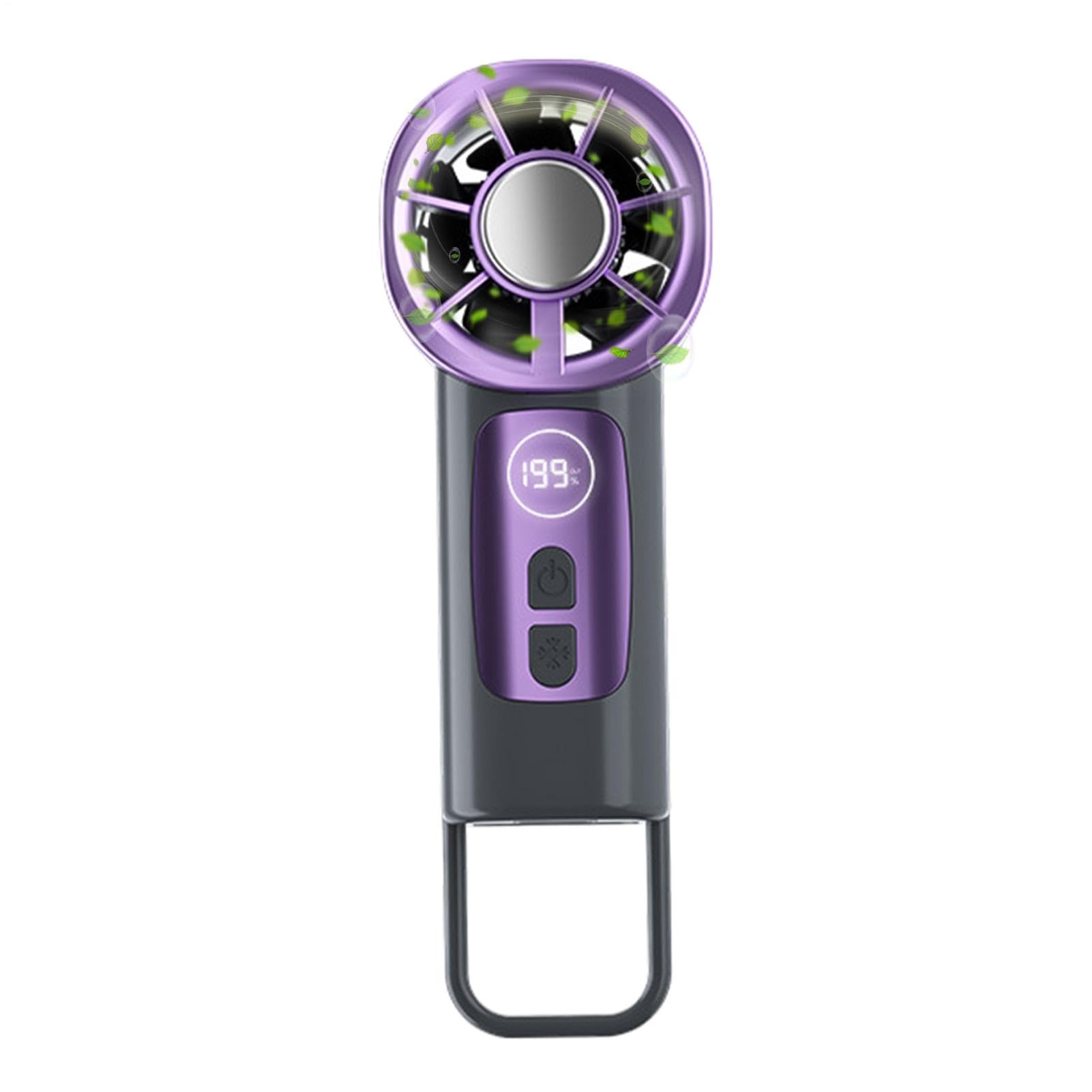 Ventilador de coche con clip y gancho para refrescar tus viajes en coche y camping en verano
