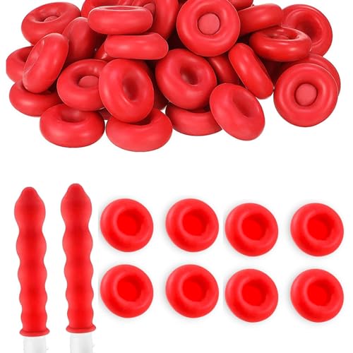 Tapones universales para sellar tubos de calafateo rojos (30 unidades) miniatura 1