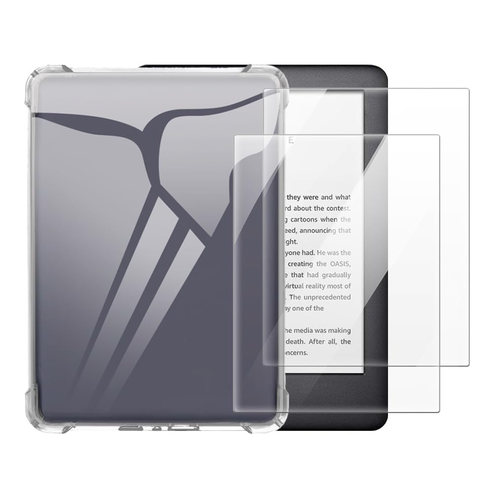 Funda Kindle 10 Gen 2019 Evita Arañazos Protector de Vidrio Transparente 6.0 8