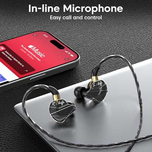 Image of Sounce BassEngine Type-C In Ear Wired Earphones 14.2mm Dynamic Driver HD Mic Ergonomic Earbuds Anti Tangle TPE Cable In Line Music Call Controls Deep Bass Clear Sound for Everyday Use ProSeries(Black)
