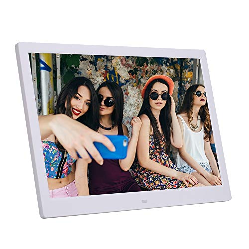 Cadre photo numérique 14 pouces LED Noir 1080p pour support mural