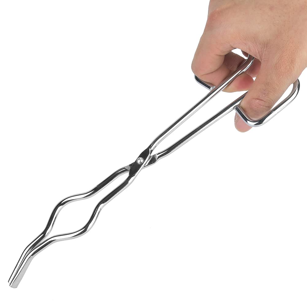 Pince De Support De Bécher De Pince De Pince De Creuset D'Acier Inoxydable Avec Des Pinces De Laboratoire De Rivet De Classe D'Avion Pinces De Creuset(250Mm)