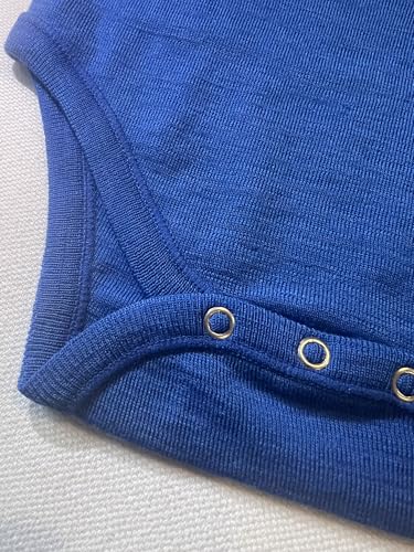 SAFA - Merino Wool Onesie for Baby and Toddler - Long Sleeve Unisex Bodysuit - Belle4