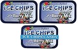 ICE CHIPS Xylitol Candy Tins (Berry Mix, 3 Pack) - Includes BAND as shown