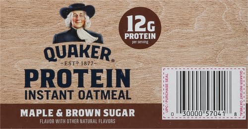 Quaker Quaker Instant Oatmeal, Protein Maple Brown Sugar thumb #3