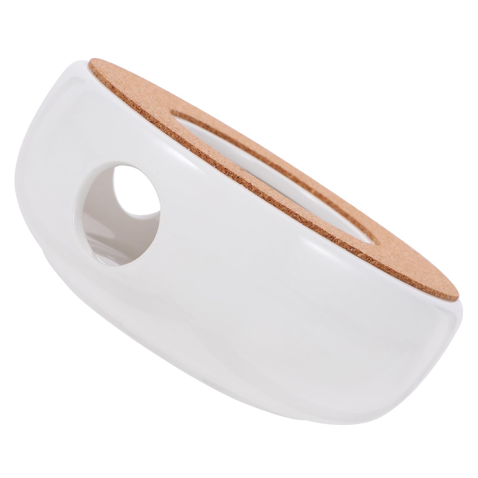 Calentador para tetera de cerámica con base de vidrio estable que difunde calor constante para té