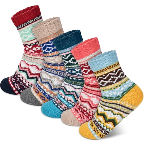 Stocking Stuffers for Women - Winter Crew Socks Christmas Gifts