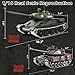 1/16 RC Tank, Heng Long Soviet Union T-34 Army Toy with Smoke, Sound, Light, 2.4G Remote Control Tank That Shoots with Upgraded Metal Track, Idler and Sprocket Wheel, Steel Gearbox, Two Batteries
