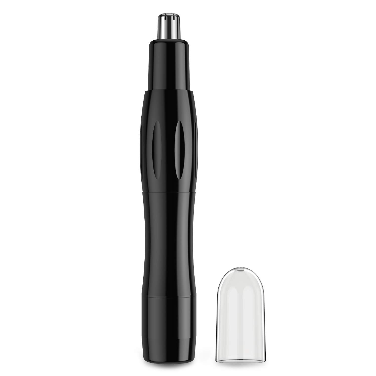 MAULION™ Nose Hair Trimmer, Electric Nose and Ear Hair Trimmers Clippers Removal Wet/Dry Mute Motor Double-Edge Waterproof Stainless Steel Beard Facial Hair Shaver for Men & Women (Black)