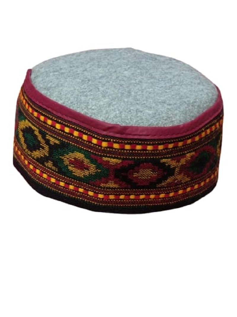 Kullu/Himachali/Pahari Traditional Handcrafted Multi-Color Topi/Cap for Boys & Girls
