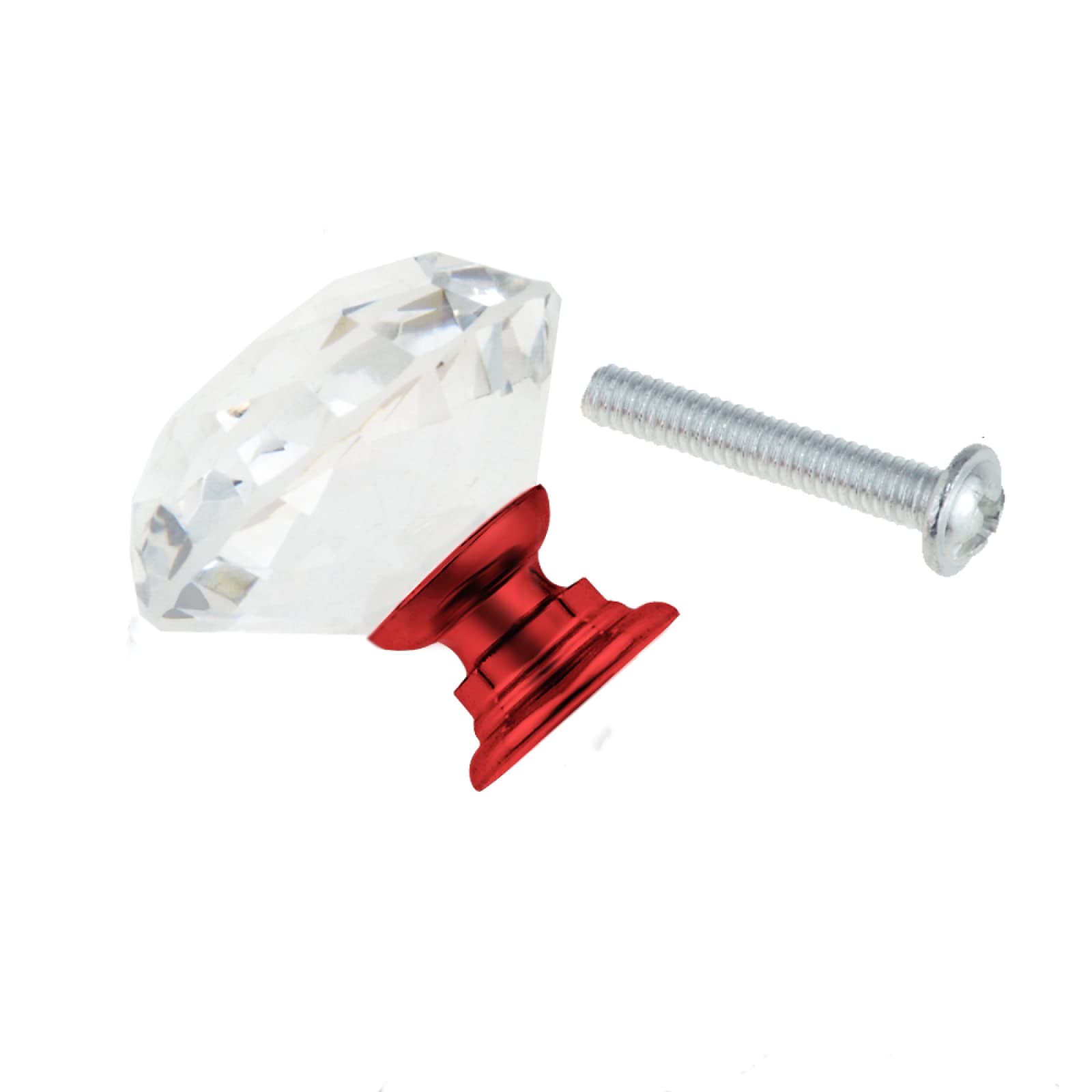 Bszcxbvmp Red Crystal Drawers Knobsb, Crystal Drawer Knobs And Handles Multicolor 5/10 Pcs 30Mm(,5Pcs)