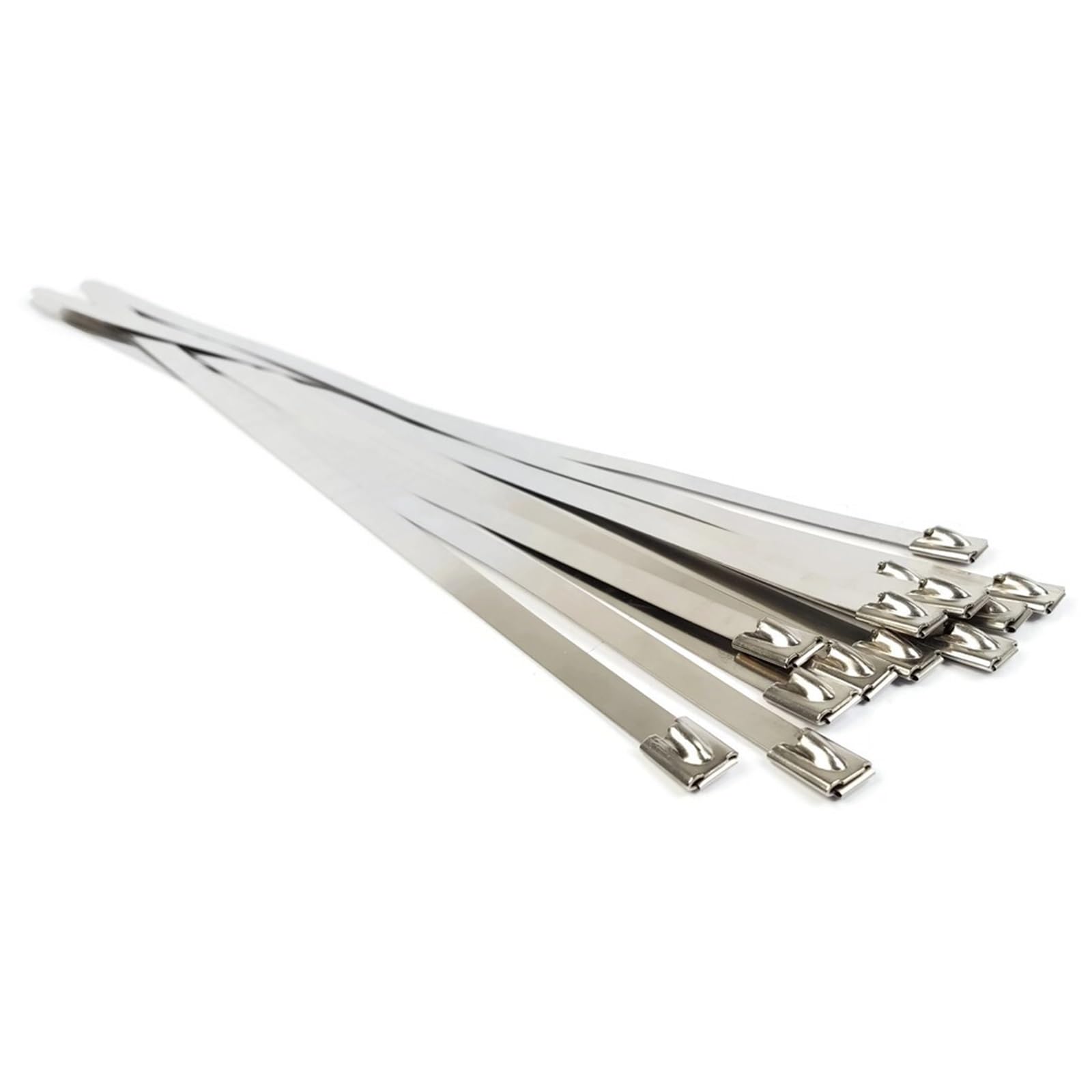 Bridas metálicas de Acero Inoxidable, 100 Bridas for Cables antioxidantes autoblocantes de Acero Inoxidable 304 4,6 mm, x 100-600(4.6x350mm)