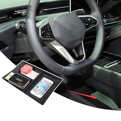 PIUGILH Handschuhfach Unten die Mittelkonsole Organizer Tray Ablagen Geeignet für Volkswagen ID.7,Mittelkonsole Aufbewahrungsbox für VW Zubehör,Mittelkonsole Organizer Armlehne