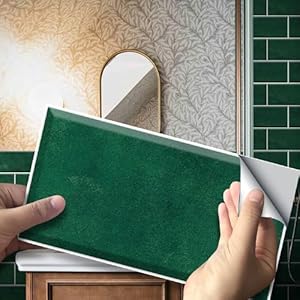 Neukids Vintage groene tegelstickerskeuken schil en stok waterdichte tegels stickers natte muur badkamer toilet wasserij, camper, panelen open haard fornuis backsplash 27 stuks