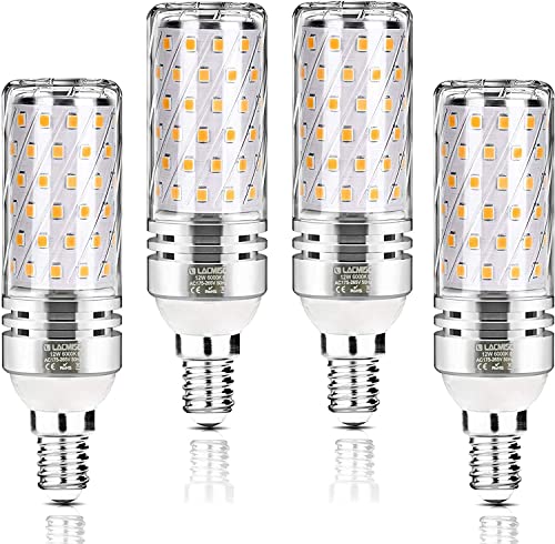 Lacmisc E14 Led Glühbirne 12W LED Warmweiß Glühbirne Mais Birne LED E14 3000K 1350LM Edison Schraube E14 Led Lampen Cover