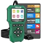 VEHLIVE Motorcycle System Diagnostic Measurement Tool, Moto OBD2 Scanner with Voltage Test, Motorcycle Fault Code Reader with Quick Test Compatible for Yamaha, Honda, Kawasaki, Generation, KYMCO, SYM