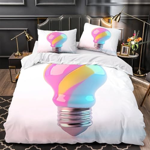 Housse de couette 3D microfibre léger et respirant avec zip - 2