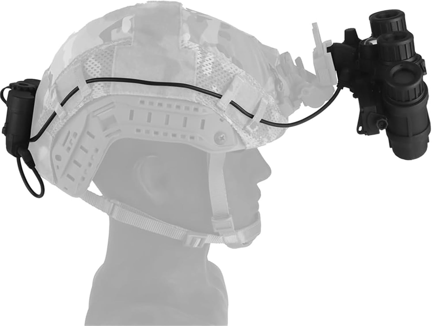Tactical Night Vision NVG Model GPNVG18 - Adjustable Helmet Bracket NVG Mount, Compatible with PVS15/PVS18/GPNVG18