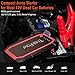 TrekPow A18 800A Peak Portable Car Jump Starter with USB Quick Charge 3.0 (up to 6.0L Gas, 5.0L Diesel Engine), SuperSafe Battery Jumper Pack with Smart Jumper Cables, Type-C Input&Output, Flashlight