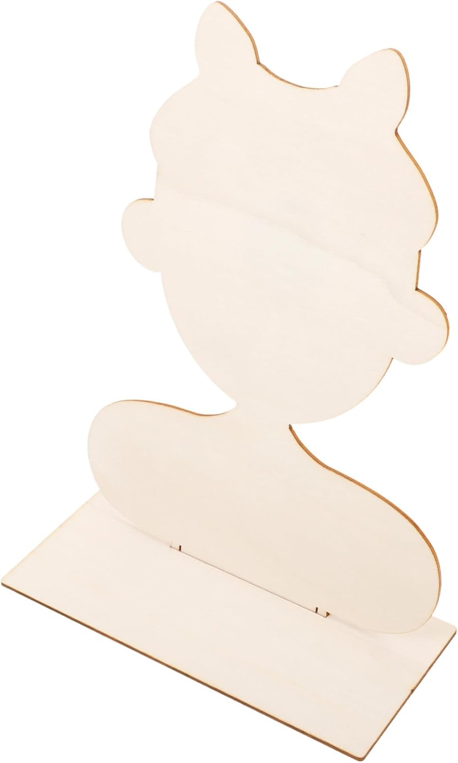 Wood Pottery for Clay Crafting Blank Portrait Shaped Board Multi-use Design for Painting Coloring Natural Wood Canvas for Artists for Creative Projects