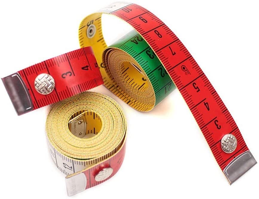 RWRAPS 1,5 m Körpermesslineal Nähen Schneider Maßband Mini Weiches Flaches Lineal Zentimeter Meter Nähen Maßband Langlebig