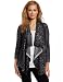Sofie Women's 100% Cashmere Open Front Leopard-Print Sweater