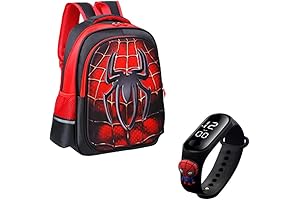Children's Spiderman Backpack and Digital Bracelet Set