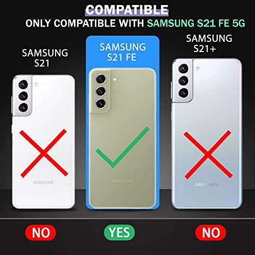 Image of COVERBLACK Soft Rubber Back Cover Compatible Model for Samsung S21 FE 5G -SM-G990B - Transparent