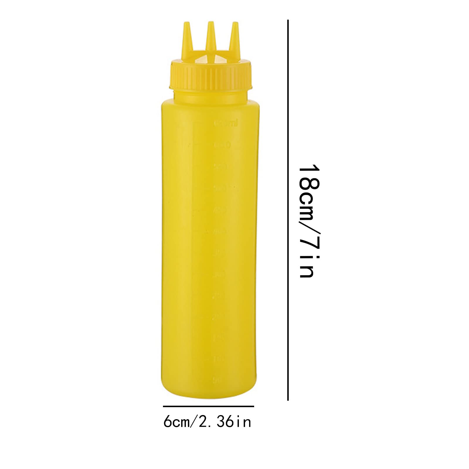 6 Pièces Bouteilles Sauce 300ml Squeeze - Bouteilles Plastiques Pour Ketchup, Moutarde, Mayo Et Huile D'Olive