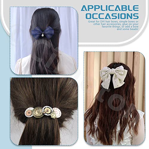 Cimeton 50Pcs Iron Blank French Barrette Hair Clip, 100Mm Silver French Barrette For Diy Hair Accessories Making Craft Beading Project (100Mm/3.93Inch) #TOP6