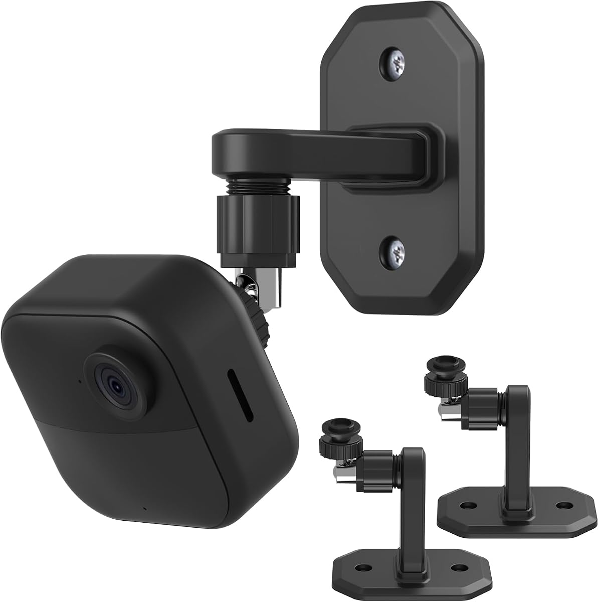 2Pack Adhesive Wall Mount Adjustable Security Wall Mount Bracket for Blink Outdoor 4 (4th Gen) / (3rd Gen), Blink XT / XT2, Blink Mini, Perfect View Angle for Your Blink Surveillance Camera