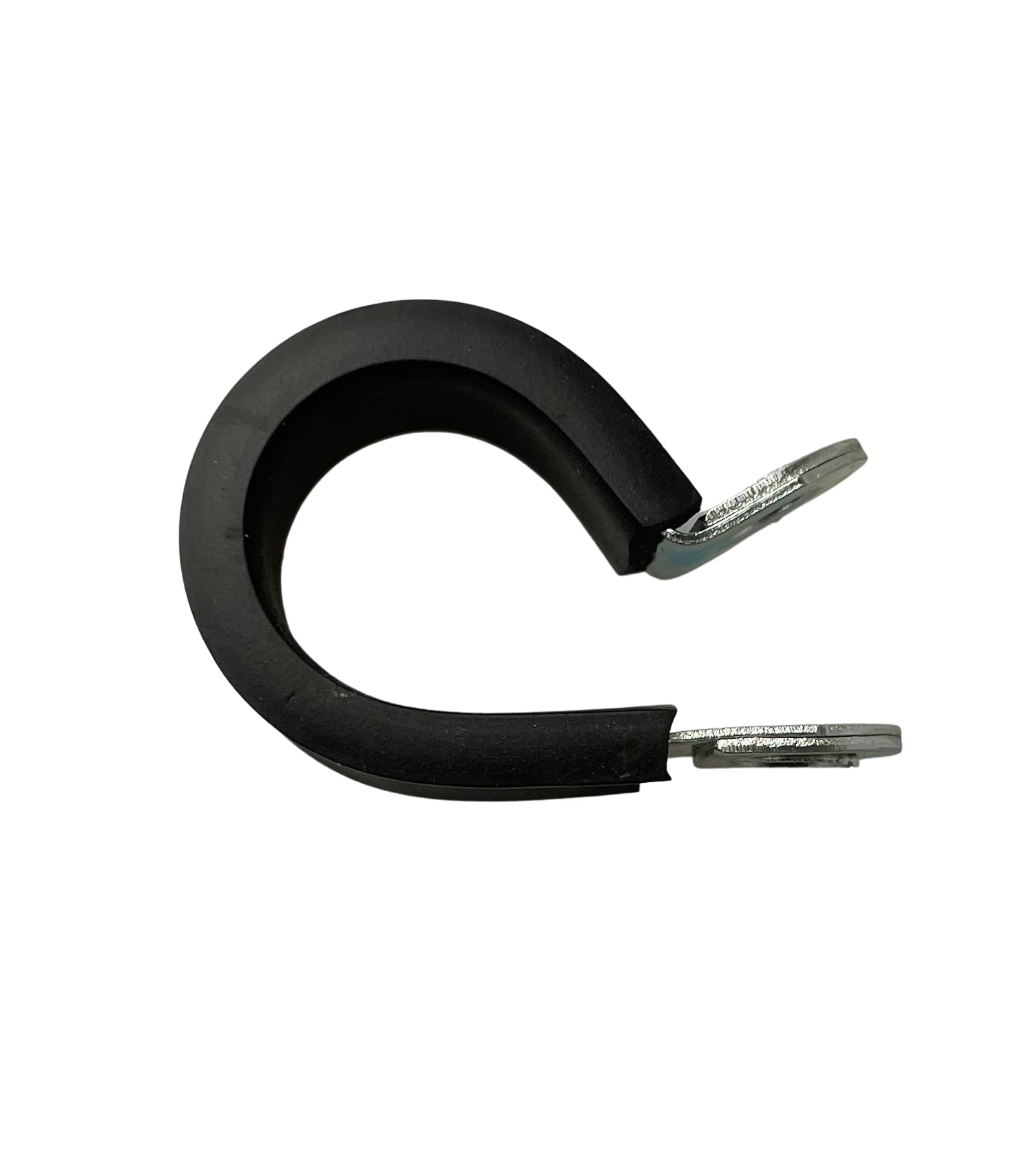 Zinc Plated Rubber Lined P Clips Cable Mounting Hose Pipe Clamp- 12mm x5 pieces, Black, 70mm - Image 3