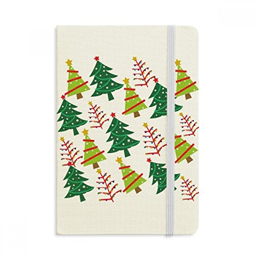 Joyeux Noël Arbre vert journal de notes tissu A5, idée cadeau fêtes