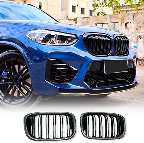 Rejillas frontales negro brillante y parrilla de riñón para BMW X3 2018-2021