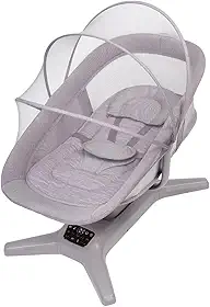 Mastela Cadeira de Descanso Automática Multi-motion Músical Cinza Infantil - até 15 kg