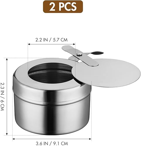 Miniatura 3 de DOITOOL Paquete de 10 soportes de combustible de acero inoxidable, soportes de combustible para rozaduras con tapa, soporte de combustible para