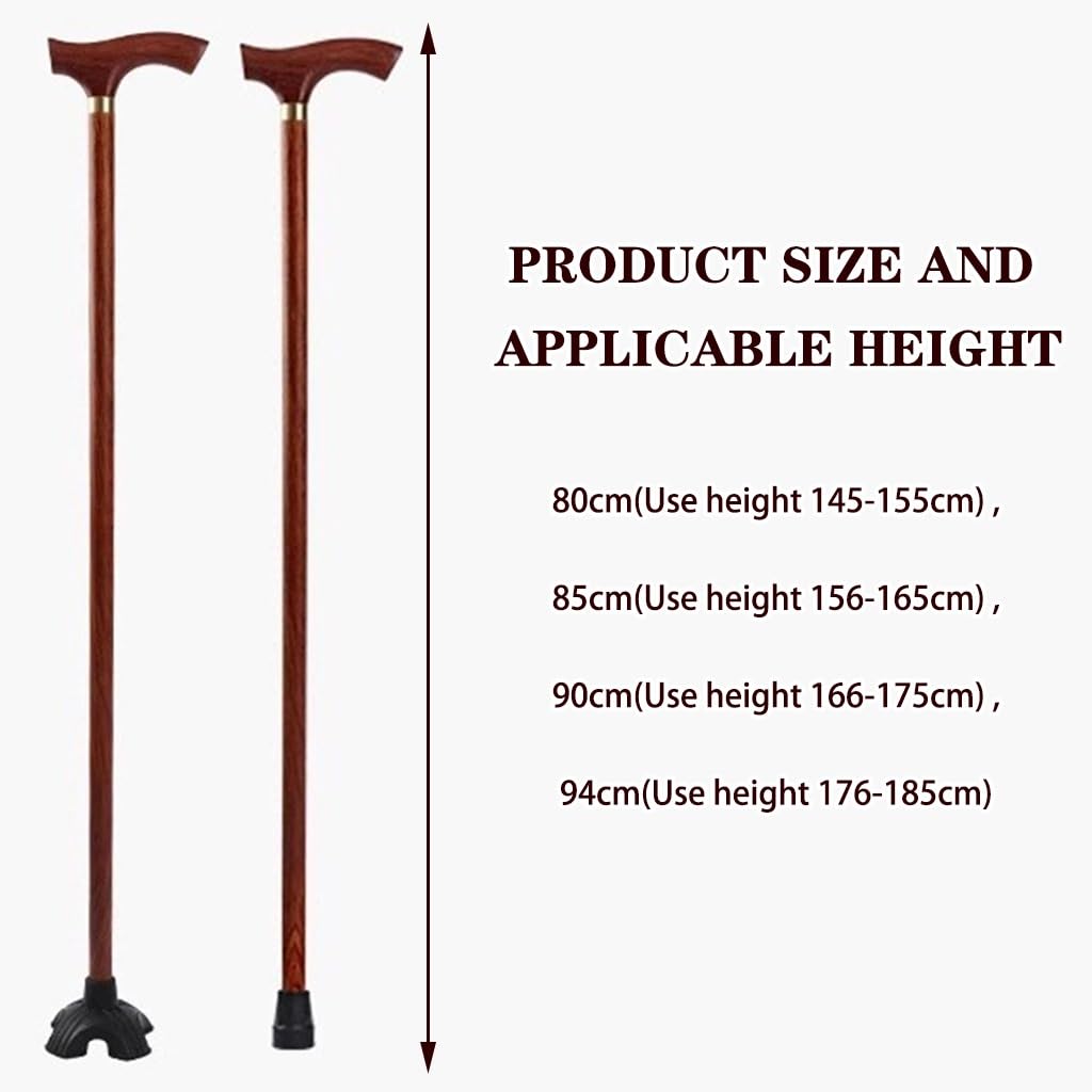 Klasyczna laska dla osób starszych, antypoślizgowa Omic(B,85Cm(Use Height 156 165Cm))