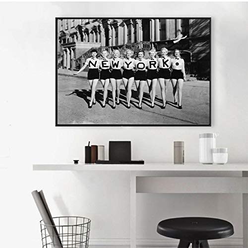 Peinture Image Décor à la Maison Noir et Blanc Grand Format 70x100 - 4