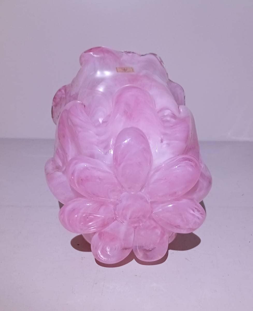 IWATA GLASS 岩田ガラス 花瓶 フラワーベース マーブルピンク IWATA GLASS 岩田ガラス 花瓶 フラワーベース マーブルピンク