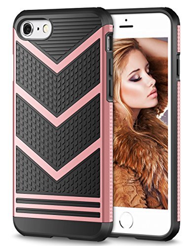 Vofolen Case for iPhone 7 Case Wallet Credit Card Holder ID Slot Sliding Cover Pocket Rugged Protective Hard Shell Skin Flexible Soft TPU Rubber Hybrid Tough Bumper Armor case for iPhone 7 8