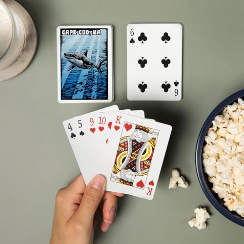 Baraja de Cartas Póker Cape Cod Gran Tiburón Blanco miniatura 2
