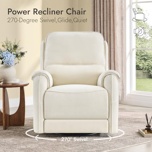 Sillón reclinable plegable crema miniatura 4