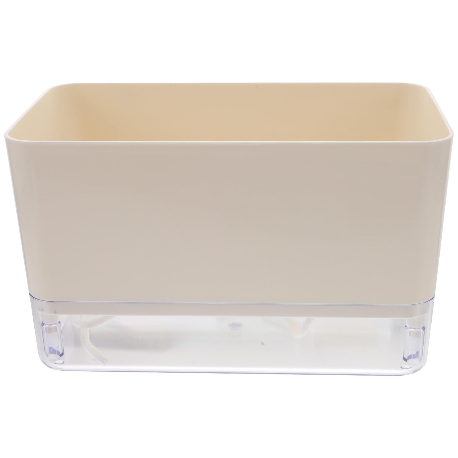 SHINEOFI Récipient à Arrosage Automatique pour Plantes D'intérieur Corde D'irrigation, Pot en Plastique Blanc sans Risque de Casse, Adapté pour Usage Intérieur et Extérieur