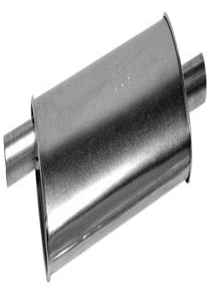 walker exhaust soundfx universal 17809 universal exhaust muffler 3" inlet (inside) 3" outlet (inside)