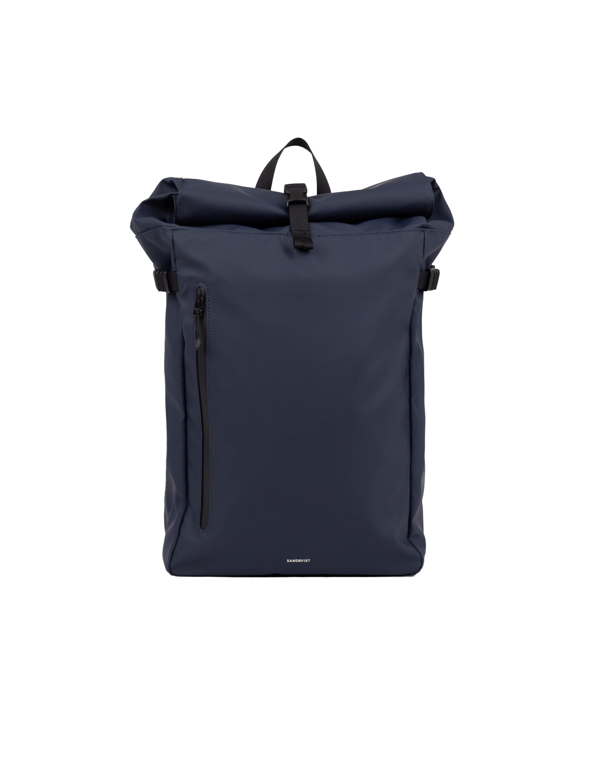 Sandqvist Stream Slim Rolltop Backpack 16”, 26L, Navy, Waterproof Laptop Backpack, 16" Laptop Compartment, Recycled Materials